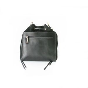 Qisa Designer Mini Bag - Small Leather Bag-Full Grain Leather Black Designer
